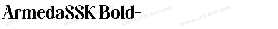 ArmedaSSK Bold字体转换